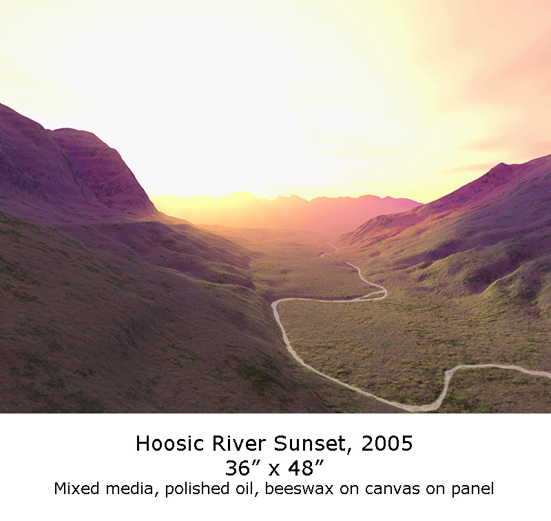 Hoosic River Sunset by Edward Cating